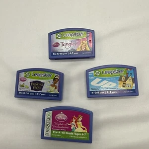 Leapster LeapFrog Spielkassetten Menge 4 UP Tangled Princess & the Frog Disney - Bild 1 von 5