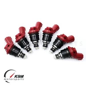 6x 440cc side feed fuel injectors RR544 for Nissan Fairlady Z Z32 300ZX VG30DETT - Picture 1 of 8
