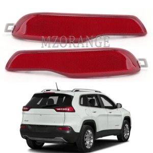 Par de luces reflectoras de parachoques trasero izquierdo y derecho para Jeep Cherokee 2014-17 2018 - Imagen 1 de 12