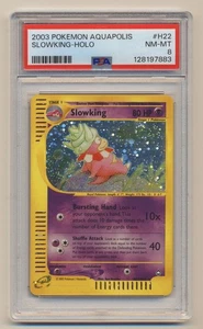 PSA 8 Pokemon Aquapolis Holo Rare SWIRL Slowking H22/H32 NM/MINT Condition! - Picture 1 of 2