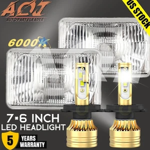 Pair 7x6 LED Headlights For 1983-1988 Ford Ranger - Picture 1 of 18