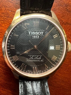 Tissot Le Locle Powermatic 80 Rose Gold & Black Men's Watch - Image 1 of 4