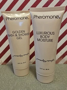 Pheromon Marilyn Miglin Goldenes Bad/Duschgel & luxuriöse Körperlotion 3 Oz. Ea - Bild 1 von 2