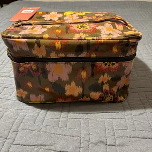 Lindsay Phillips Caladesi Travel Bag Storage Floral Organizer 60s 70s Print - Picture 1 of 15