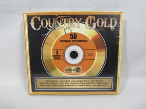 COUNTRY GOLD 50 TRACKS CD Box Set Cash Williams Cline Twitty Etc NEW SEALED - Picture 1 of 2