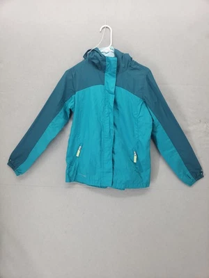 Champion Jacket Girls XL Green VersaDry Hooded Windbreaker Coat Outdoor - Image 1 of 4