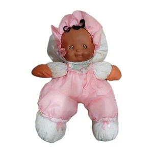 Muñeca afroamericana Fisher Price Puffalump KIDS rosa 1990 de colección - Imagen 1 de 11