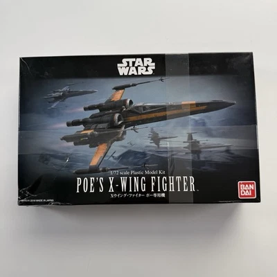 Star Wars Poes X-Wing Fighter Plastic Model Kit 1/72 Scale Collectible Bandai - Image 1 of 4