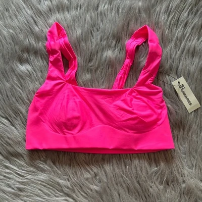 Bralette No Boundaries Inalámbrico Cuello Cuadrado Para Mujer Talla XS Rosa Elástico Foto 1 de 4