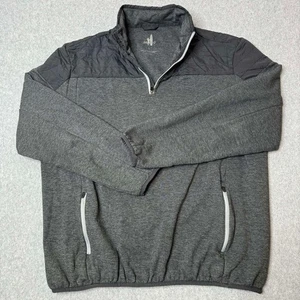JohnnieO Holloway 1/4 Zip Pullover Sweatshirt Herren Large schwarz grau Golf - Bild 1 von 7