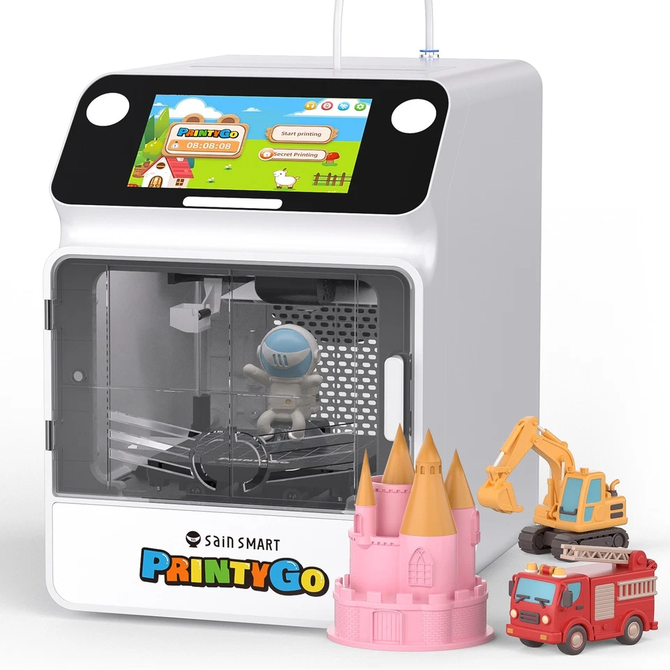 Mini impresora 3D SainSmart PrintyGo para niños, impresora niveladora automática de 600 mm/s Foto 1 de 4