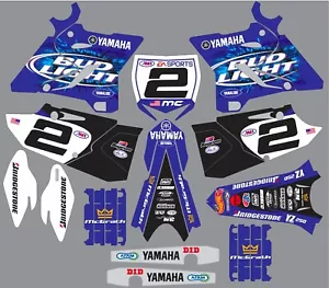 McGrath Replica YAMAHA GRAPHICS YZ 250 YZ250 2021 BUD Beer - Foto 1 di 1