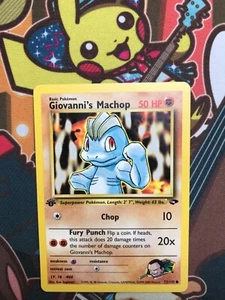 Giovanni's Machop 1. Edition 72/132 Gym Challenge Pokemon Karten NM-MINT - Bild 1 von 2