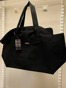 Burberry Fragrance Black Overnight Bag Tote, Nylon, Large - Picture 1 of 7