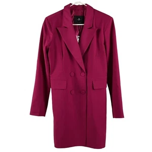 7 For All Mankind Jacket Women’s Size Medium Pink New Long - Picture 1 of 11
