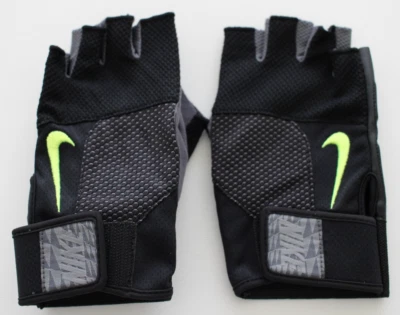 Guantes de entrenamiento Nike para hombre pequeños negros/voltios/gris pedernal Foto 1 de 3