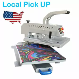 T-shirt piatta 1600 W 16"" x 20"" Swing Away pressa a calore trasferimento sublimazione - Foto 1 di 12