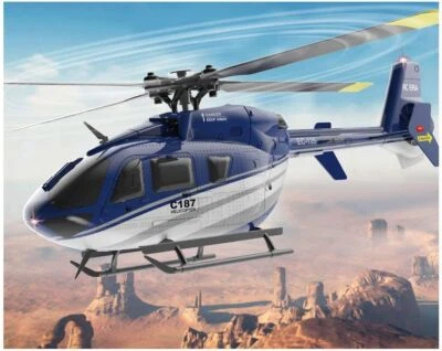 C187 2.4G 4CH EC-135 6Axis Gyro RC Electric Flybarless Stunt Helicopter Airplane - Image 1 of 4