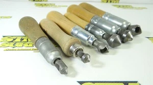 6 WELDON HSS ZERO FLUTE DEBURRING TOOLS & COUNTERSINKS W/ HANDLES DB-16 X 90° ++ - Picture 1 of 10