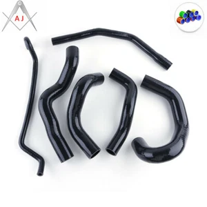FOR FORD MUSTANG GT/ SHELBY V8 MT 2005-2010 Black Silicone Radiator Coolant Hose - Picture 1 of 3
