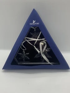 Swarovski Kristall 2015 jährliches Weihnachtsset Schneeflocke Sternornamente verpackt selten - Bild 1 von 9