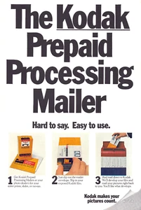 Kodak Prepaid Processing Mailer Develop Photos by Mail Vintage Print Ad 1971 - Picture 1 of 4