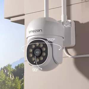 TMEZON 3MP Security Camera System Outdoor Home Wifi Night Vision Cam HD Wireless - Picture 1 of 16