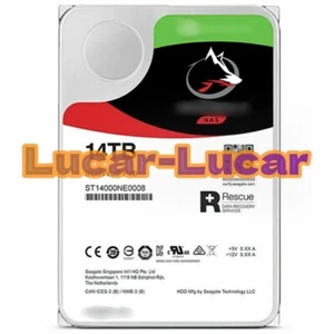 FOR Seagate IronWolf Pro ST14000NE0008 14TB 7200RPM 3.5 SATA NAS HDD WARRANTY - Afbeelding 1 van 4
