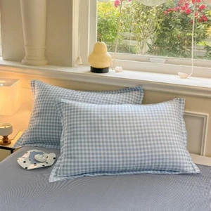 1 PCS Washed Cotton Pillowcase 48x74cm Bedding Pillow Cover Home Textile - Picture 1 of 22