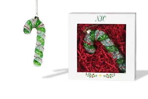 Nordstern Weihnachten | grüne Zuckerstange Glas Ornament | Christmas Collection - Bild 1 von 7