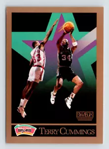 1990 Skybox Card, #255 Terry Cummings, San Antonio Spurs - Foto 1 di 3