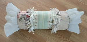 Vintage JC Penny Decorative Bolster Throw Pillow 24 X 10 X 10" - Picture 1 of 3
