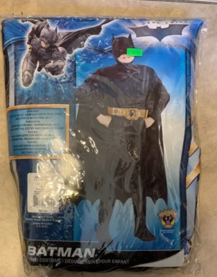 Batman Dark Knight Trilogy Costume w/ Cape Boys NEW Boys Large 12-14 Rubies - Image 1 of 2