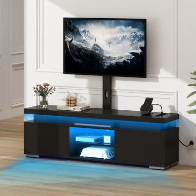 LED TV Stand with Mount Power Outlet for 55/60/65" TV Entertainment Center - Image 1 of 4