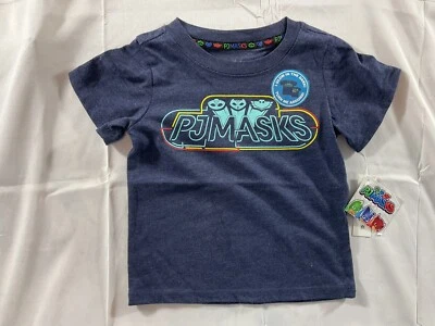 PJ Mask Tee T-shirt Boys Size 2T Blue Both Sides Short Sleeve Glow In Dark NWT - Image 1 of 3