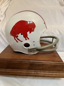 Original Vintage 1970s Wilson Football Helmet Size 7 1/4 Buffalo Bills BD-9 Mask - Picture 1 of 14