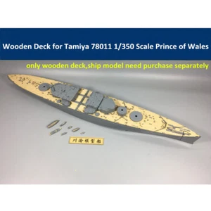 Mazzo in legno per Tamiya 78011 scala 1/350 corazzata britannica principe di Galles - Foto 1 di 12
