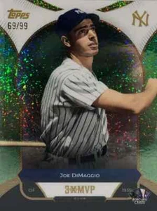 2025 Topps Welcome to the Club 3x MVP Joe DiMaggio Green Stardust /99 #31 - Bild 1 von 3