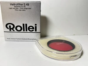 #30028 - Raro filtro Rollei Rolleiflex rosso chiaro rosso chiaro rosso chiaro E49 - Foto 1 di 1