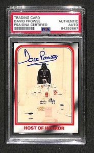 Dave Prowse "Darth Vader" Topps STAR WARS Signed Autographed Vintage Card PSA RC - Picture 1 of 2