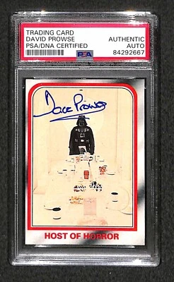 Dave Prowse "Darth Vader" Topps STAR WARS Signed Autographed Vintage Card PSA RC - Image 1 of 2