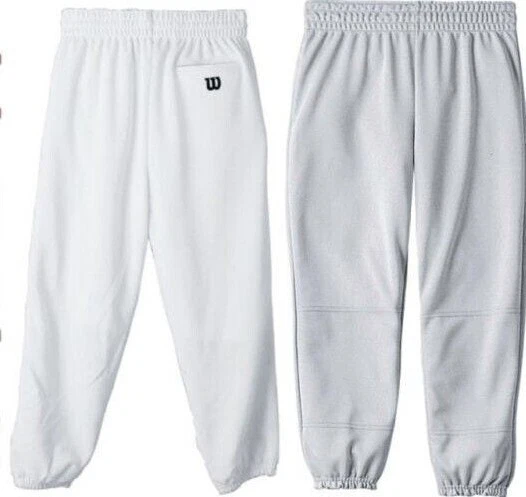 Pantalones de béisbol Wilson de doble punto para jóvenes con cintura elástica reunida Foto 1 de 1