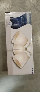 HARBOR BREEZE CEILING FAN LIGHT KIT LED WHITE ALABASTER GLASS - Picture 1 of 4