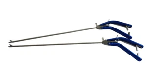 Juego de instrumentos de mandíbula recta con soporte de aguja curvado laparoscópico mandíbula derecha 5 mm 2 piezas - Imagen 1 de 16