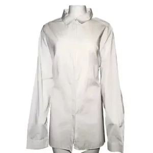 Marina Rinaldi Sport Women's Shirt White Long Sleeves Plus Size US 28 FR 58 NWT - Picture 1 of 11