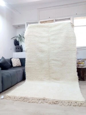 Moroccan berber Beni Ourain Style - Tribal Rug - Shag Pile - Wool - - Image 1 of 4