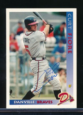 1999 Grandstand DANVILLE BRAVES Curt Fiore signed auto autograph very rough