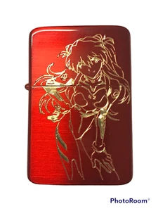 Evangelion ASUKA LANGLEY Lighter Red Ice FREE ENGRAVING NGE Anime Gift Neon - Picture 1 of 4