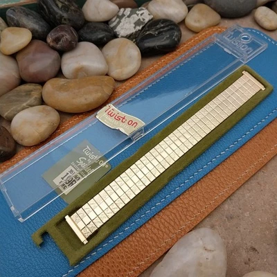 Винтажный ремешок для часов Speidel Twistoflex 1970-е 16 мм 18 мм 19 мм золотистый - Изображение 1 из 4