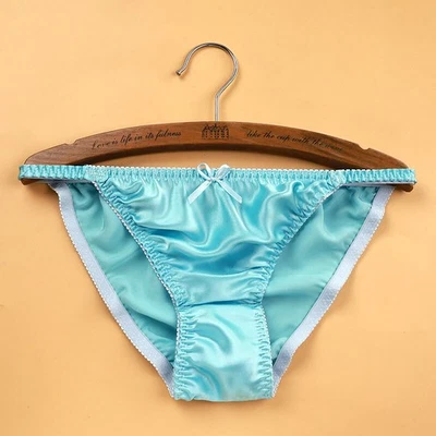 Pack de 4 bragas de bikini multicolores 100 % seda para mujer Foto 1 de 4